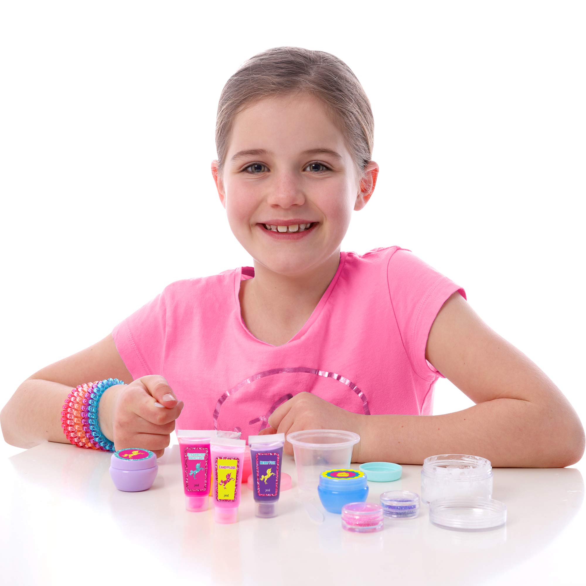 GirlZone Unicorn Lip Gloss Kit Make Your Own Lip Balm Fun Girls Lip