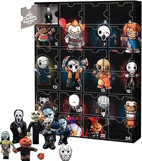 Halloween Advent Calendar, Halloween Countdown Calendar 24 Days Halloween Countdown Halloween Toys With 24 Dolls, 24 Days Halloween Countdown Advent Calendar Kids, Gifts For Kids Adults Men Women