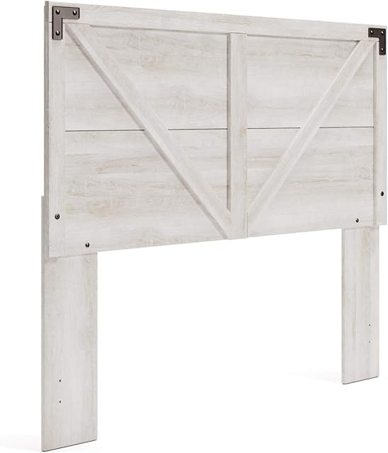 Signature Design by Ashley Shawburn Modern Farmhouse Headboard, Queen, Whitewash