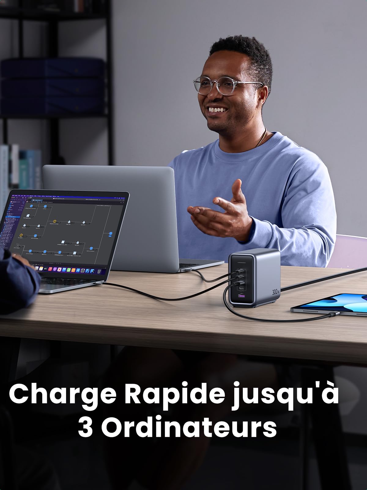 UGREEN Nexode 300W USB C Chargeur Station PD3.1 140W Charge Rapide GaN Tech