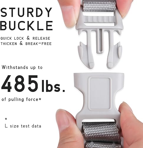 Miniatura 7 de Easy Walk - Arnés para perro con problemas de tráquea, arnés suave y ajustable para cachorros, sin tirones, fácil de usar, arnés para mascotas sin