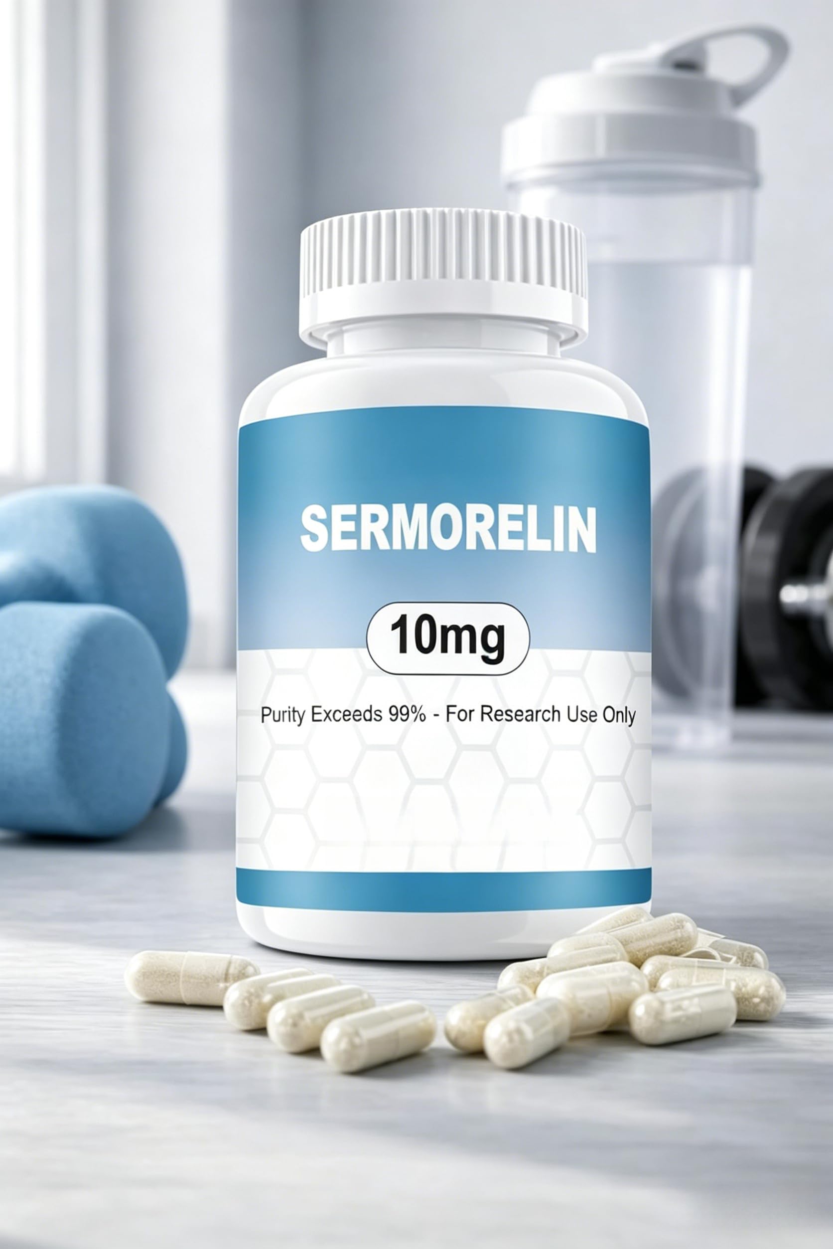New Sermorelin Research Peptide, 10MG, 99% Purity