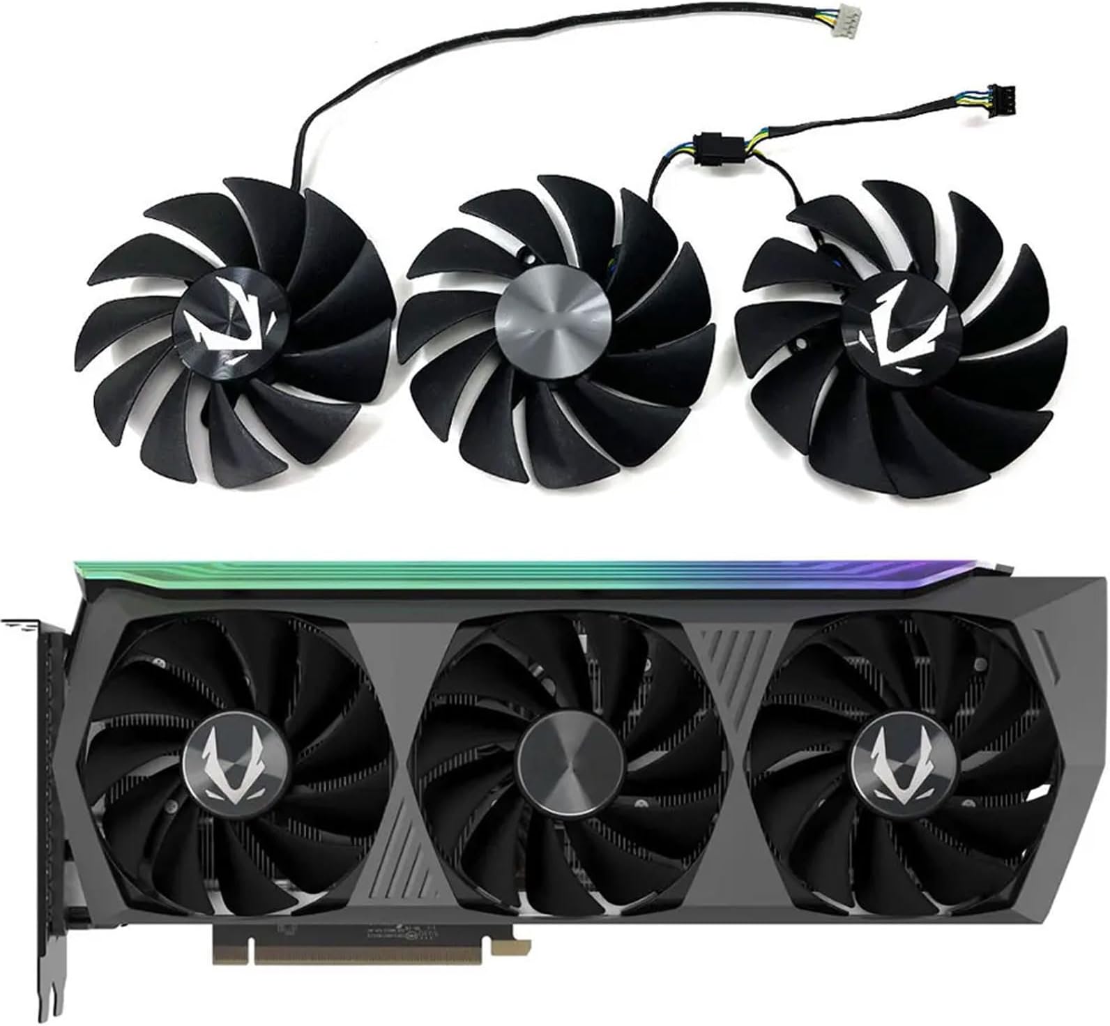 GA92S2U CF9015H12S RTX 3080 Ti AMP Holo GPU Fan for ZOTAC Gaming RTX 3070 TI 3080 3080 TI 3090 AMP Holo Video Card Cooling Fan (Fan-AB)