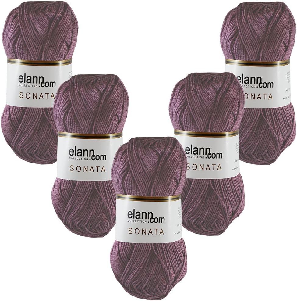 elann Sonata Yarn | 5 Ball Bag | 6960 Victorian Grape
