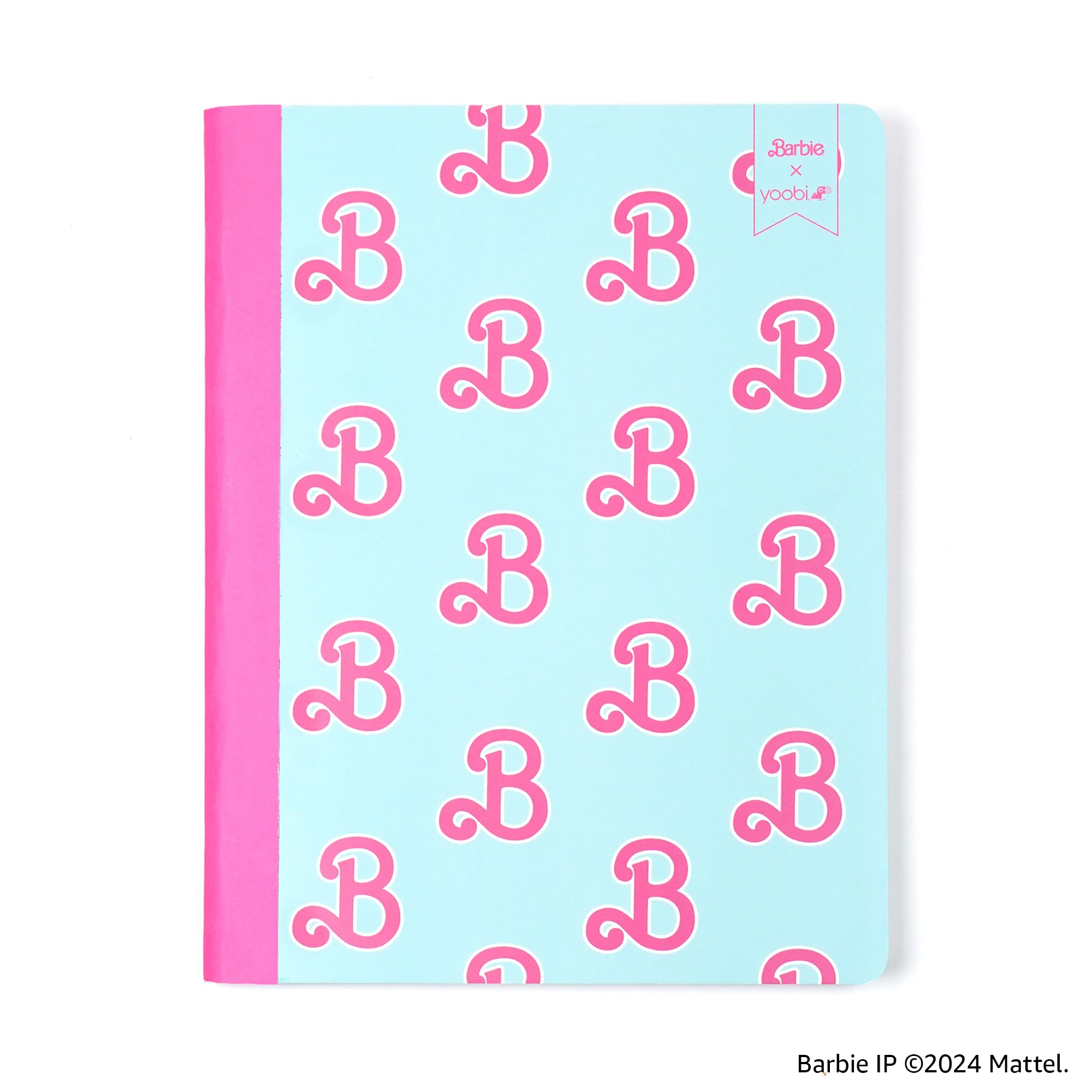 Yoobi Barbie College-Notizbücher, liniert, 3 Stück, 100 Blatt | 3-fach gelochte Blätter, perforierte Seiten, 100-150 Blatt, Multipack (3er-Pack oder 6er-Pack), lustige Drucke & Designs