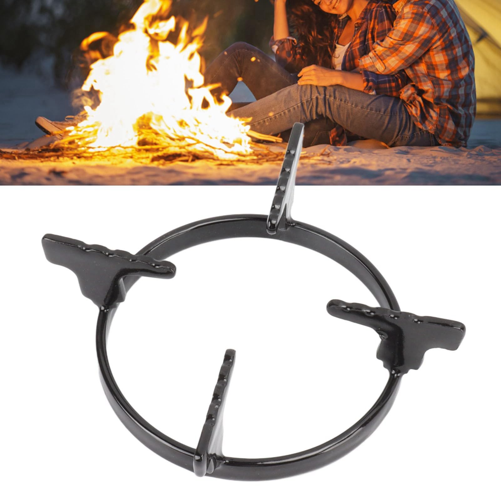 Wok-Ständer Für Gasherde, Wok-Stützring Aus Gusseisen, Winddichter Wok-Ring Rutschfester Tragbarer Elektrischer Rost-Gasherd-Rack Geeignet Für Pfannen Bratpfannen