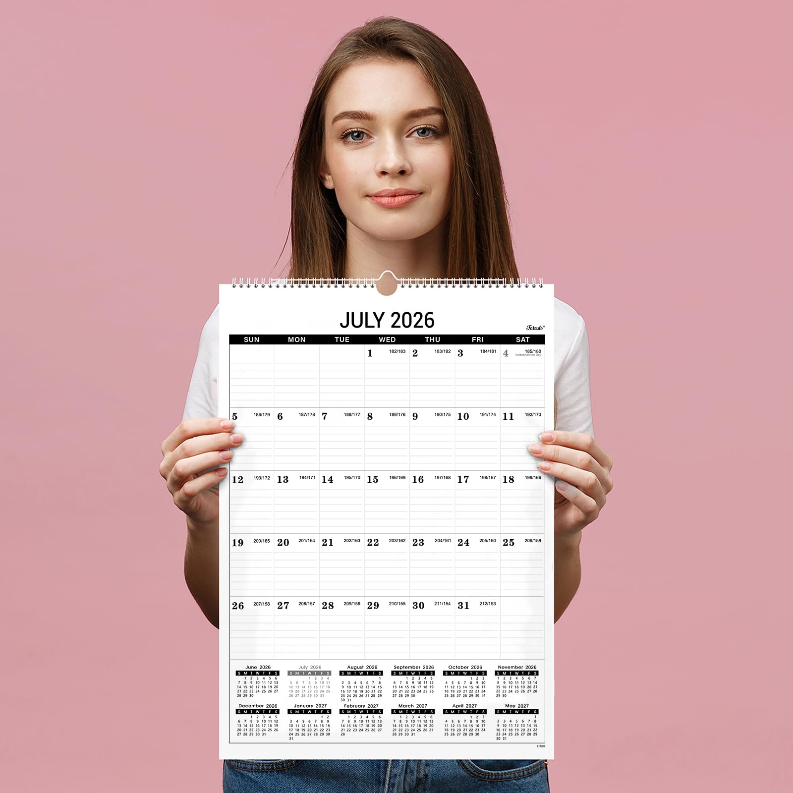 Amazon.co.jp: 2026年壁掛けカレンダー - 2026年1月から2026年12月まで