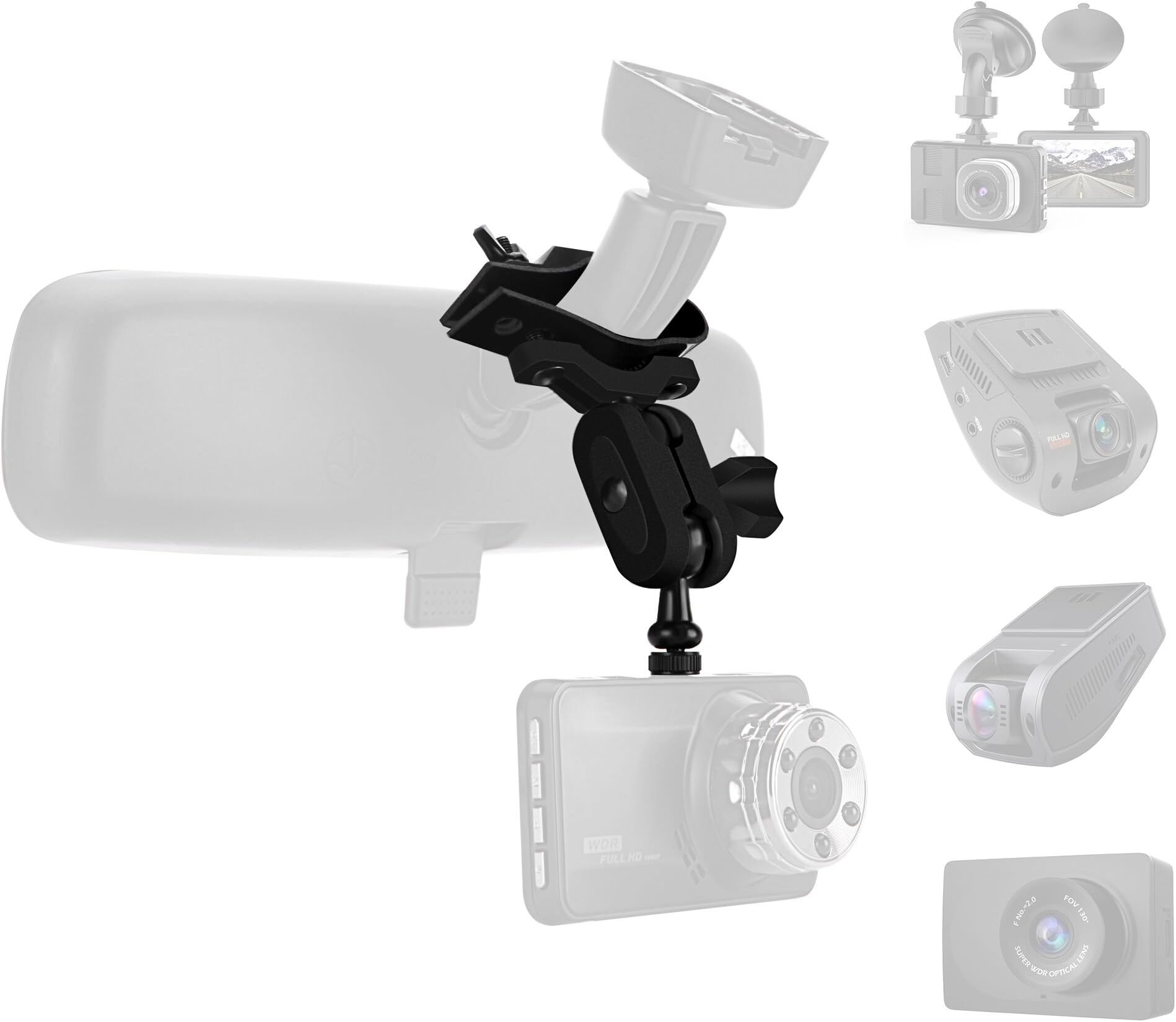 Car Dash Cam Mount bracket for ORSKEY TOGUARD Claoner YUNDOO Dash Cam