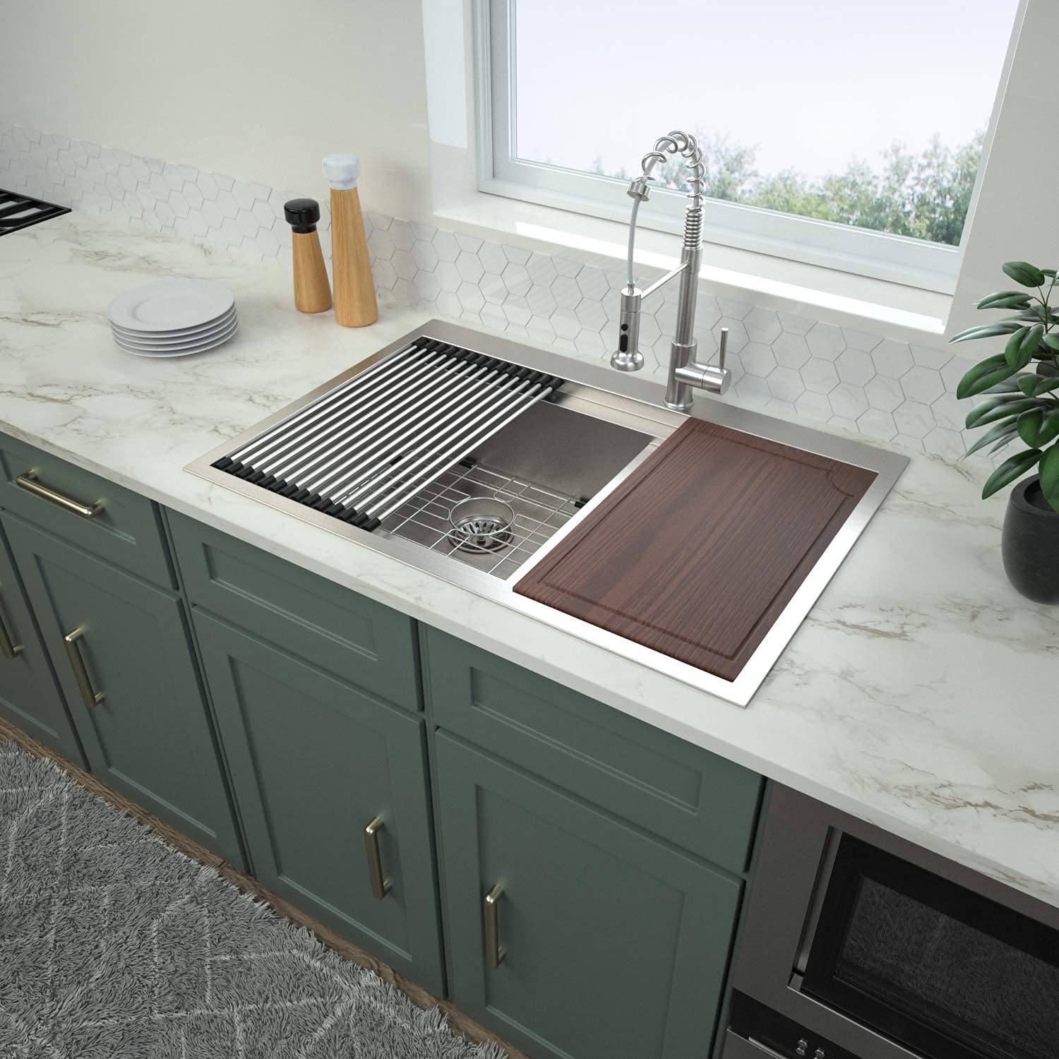 30 Drop In Kitchen Sink Logmey 30 inch Kitchen Sink Topmount Ledge