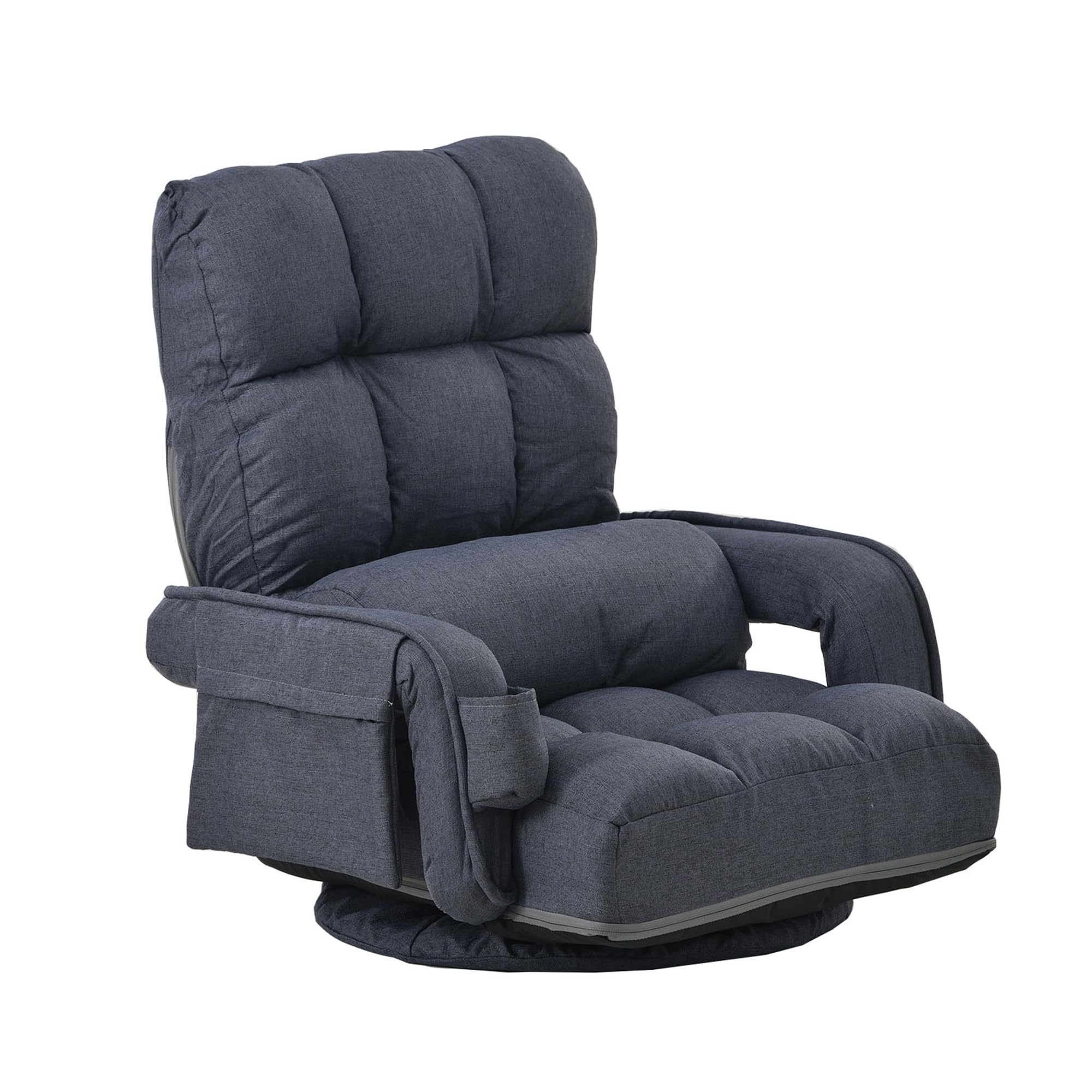 Amazon｜座椅子 リクライニング 回転式 ハイバック 肘掛け付き