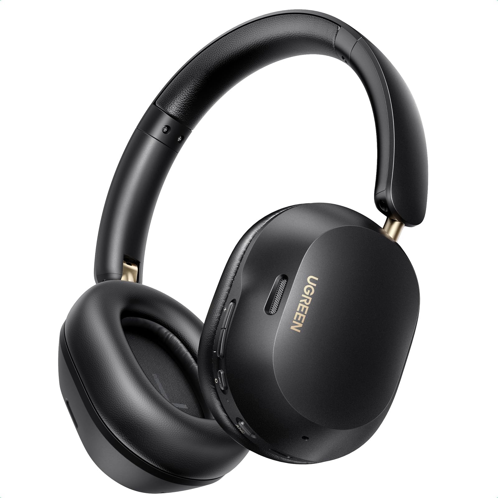 HiTune Max5c Wireless Headphones Hybrid Active Noise Cancelling Bluetooth 5.4 ANC Over Ear Earphone,Hi-Res LDAC & Spatial Audio,Clear Call with Mic,EQ & App,75H Playtime,Dual Connection(Black)