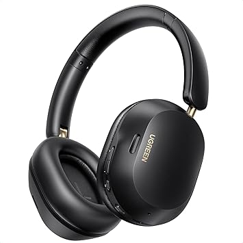 UGREEN Max5c Hybrid Active Noise Cancelling Foldable Headphones, Bluetooth 5.4 ANC Over Ear Wireless Headphones Support Hi-Res LDAC & Spatial Audio, Deep Bass, Custom EQ via App, 75H Playtime : Amazon.co.uk: Electronics & Photo
