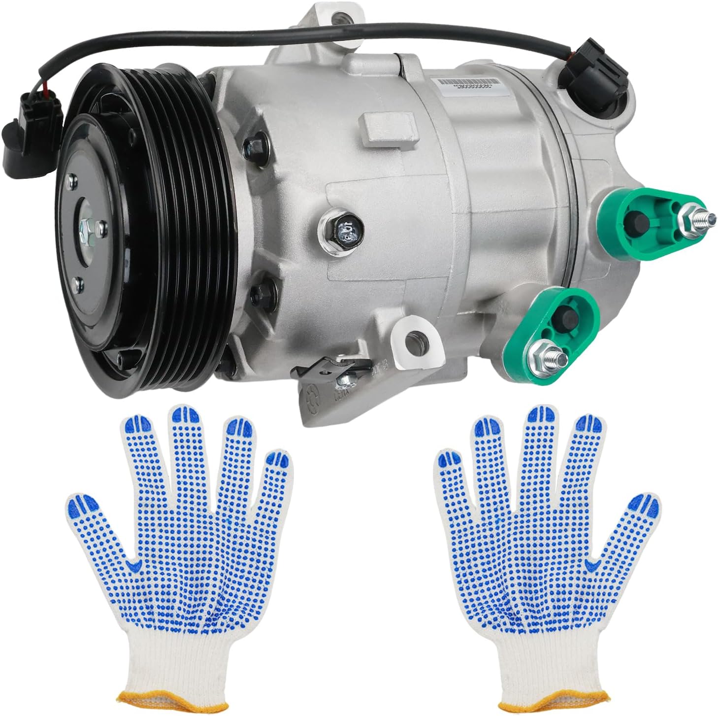 Air Conditioner AC Compressor with Clutch Compatible with Elantra 2014-2016 L4 1.8L Forte L4 2.0L 2014-2018 197383 198383 97701A5800 97701F2800