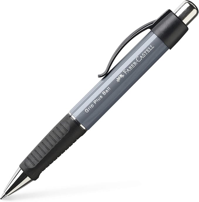 Faber-Castell 140789 – Kugelschreiber Grip Plus Ball, Stärke M, stone grey, 1 Stück Faber-Castell 140789 – Kugelschreiber Grip Plus Ball, Stärke M, stone grey, 1 Stück