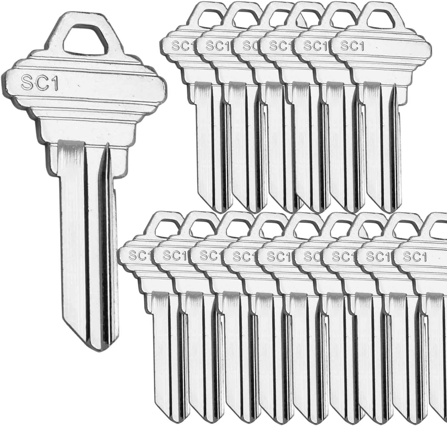 SC1 Blank Key Blanks 10 PCS Per Pack Brass Structures Blank