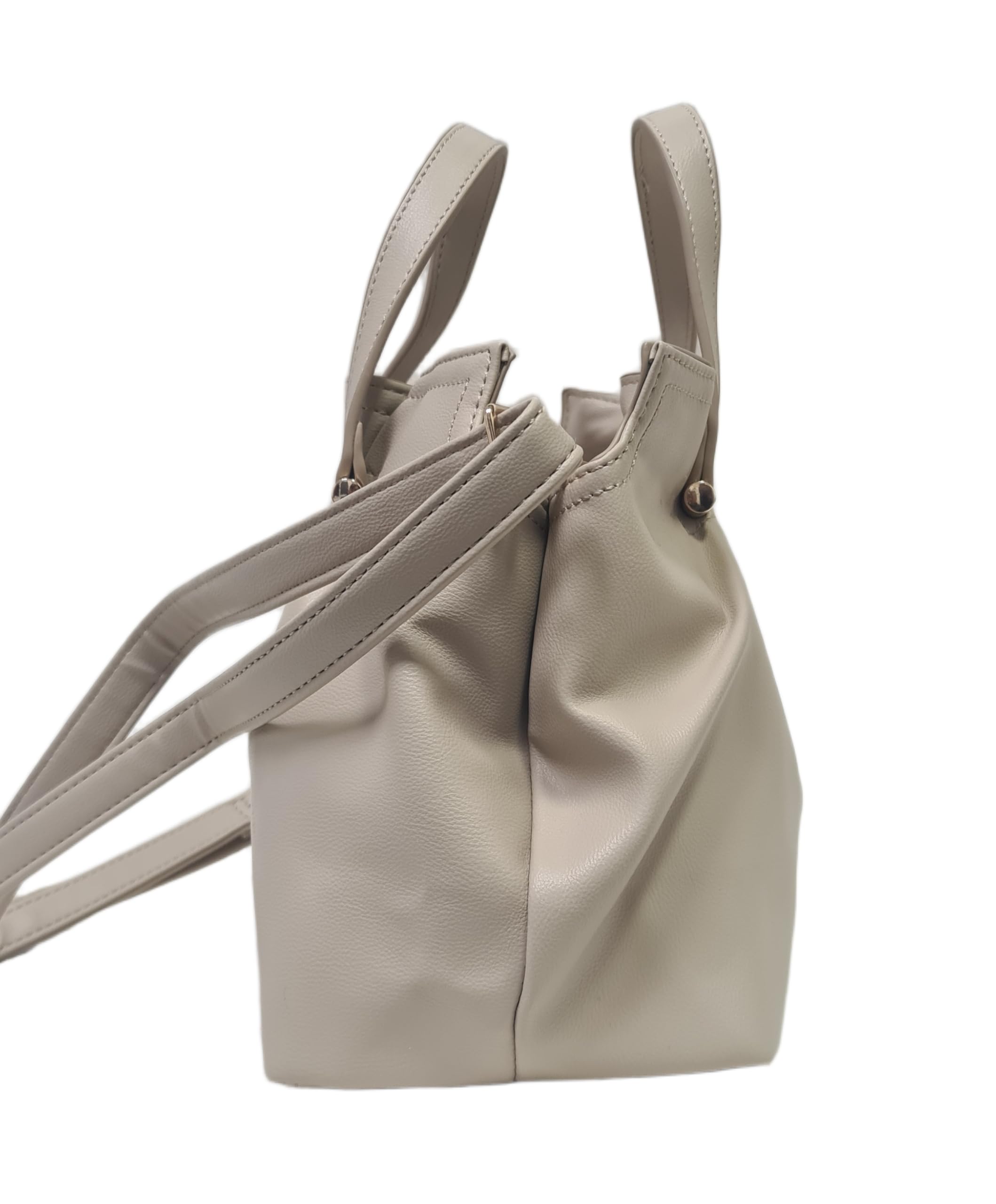 Laura Biagiotti Borsa a Mano Linea Eclyper, Pelle Sintetica, Dimensioni 31x20x13 cm, con Tracolla Regolabile Rimovibile, Accessori Oro LB26S-252-2 | Leggera