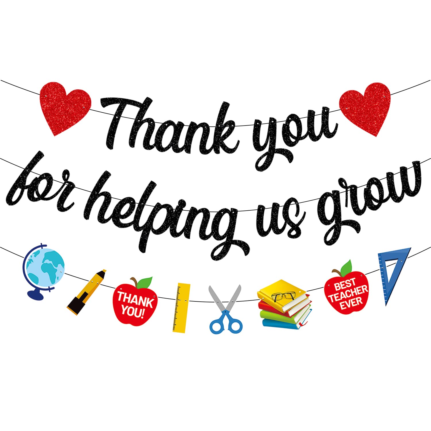 Thank You For Helping Me Grow Pot Thank You For Helping Us Grow Banner,  Teacher Appreciation Thank You Banner, image size:1500x1500