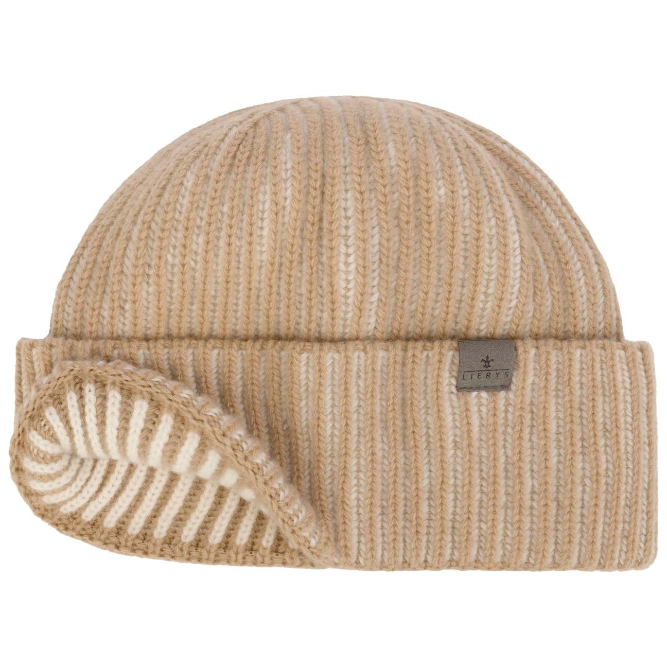 LIERYS Soft Merino Doubleface czapka Wyprodukowano w Niemczech Unisex Jesien Zima