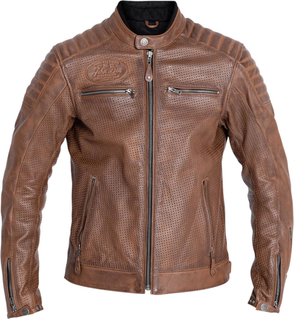 John Doe Giacca in pelle Storm I Giacca da moto I Uomo I Tobacco