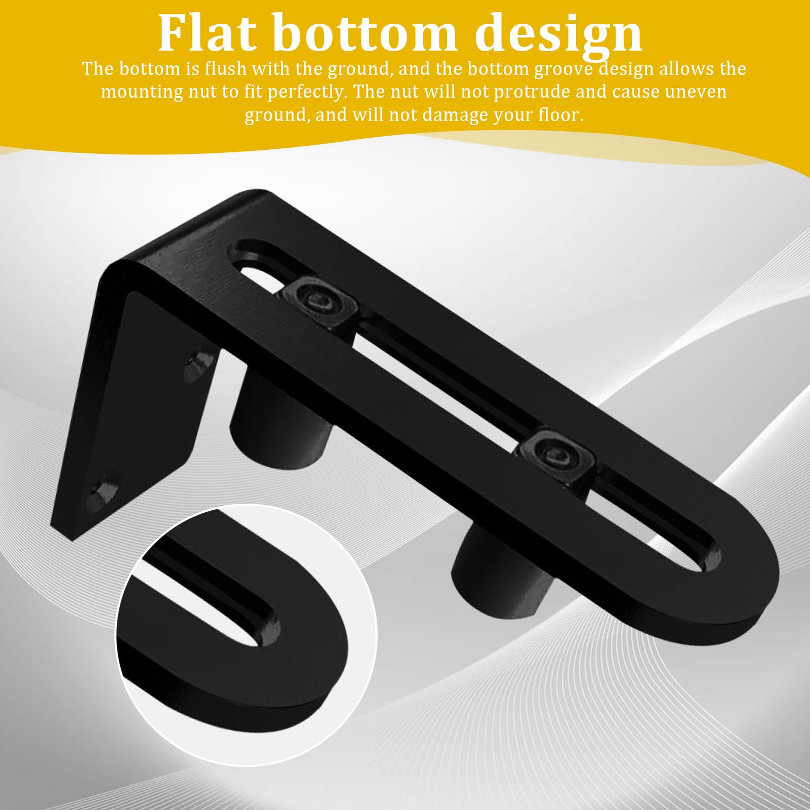 Guida Scorrevole Per Porte A Pavimento - Regolabile, Nera, Per Armadi E Mobili - Foto 10