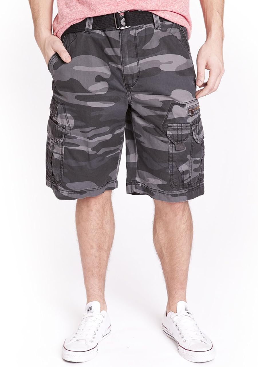 Unionbay Men's Bailey Belted Cargo Short