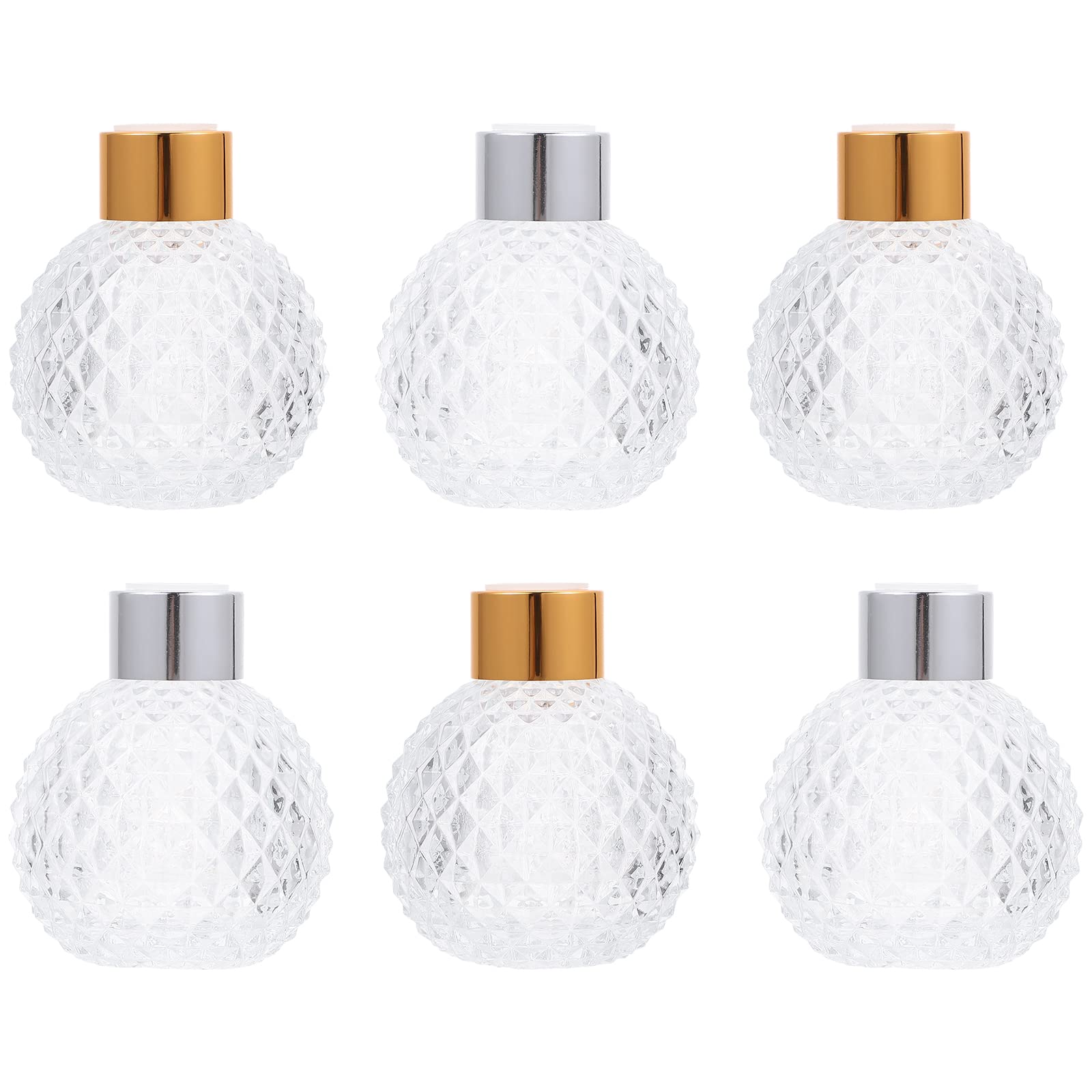 minkissy 6 Nachfüllbare Glas Parfümflakons 100ml für Duft und Refill