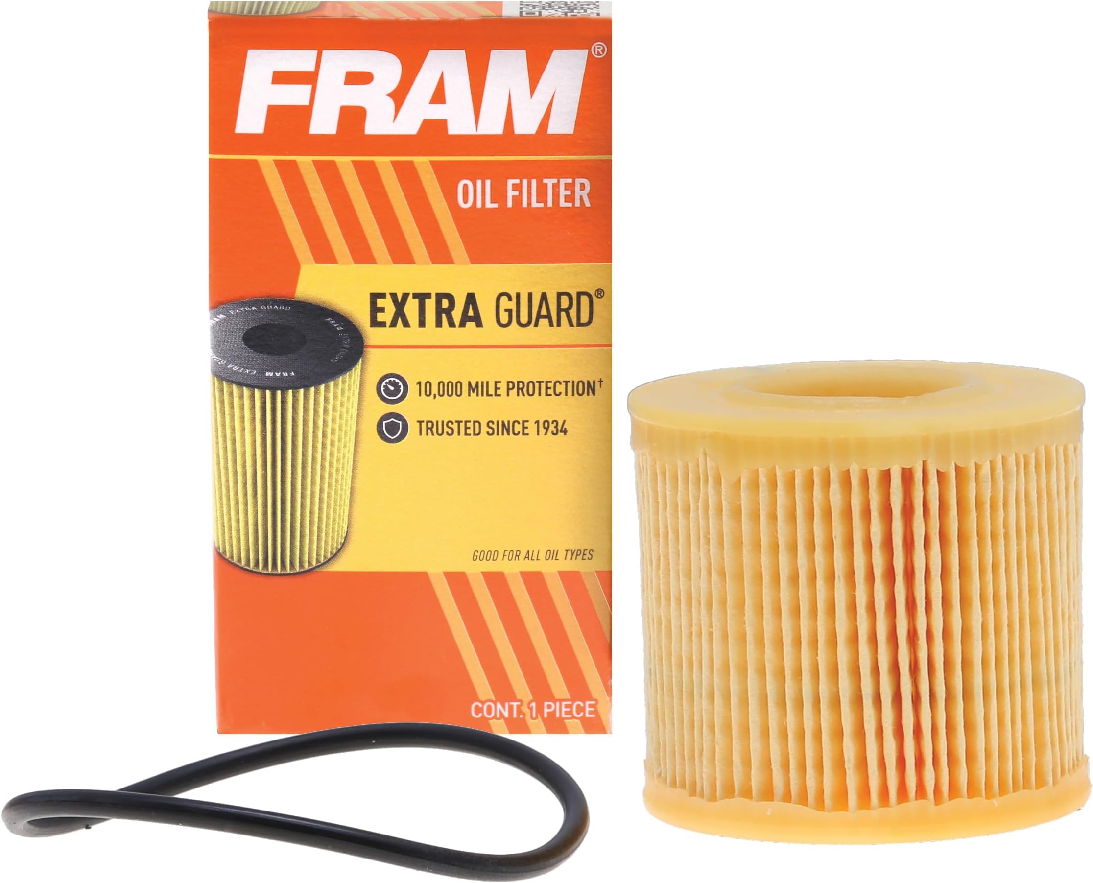 FRAM Extra Guard CH10358 10K Mile Change Automotive Replacement Interval Spin-On Engine Oil Filter for Select Model Years, Vehicle Engine Protection Oil Filter for Everyday Drivers