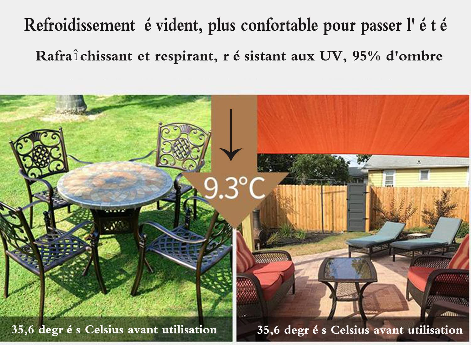 Voile Ombrage Triangulaire Extérieur Imperméable Voile D'ombrage Triangulaire 2,4x2,4x2,4 M - % Imperméable - Jardin Terrasse Kaki Protection UV 90