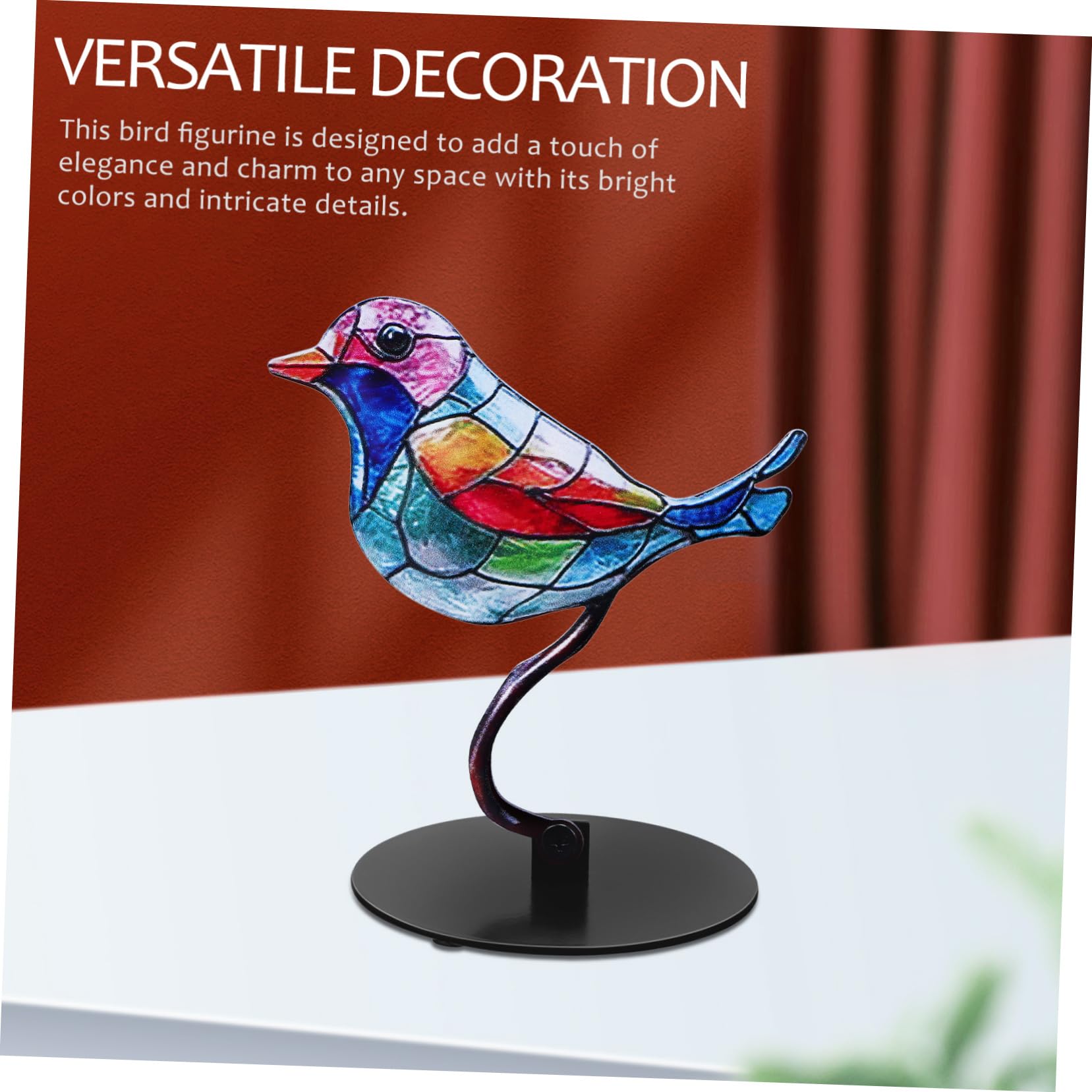 Amazon.co.jp: Yardenfun ホリデー用品金属鉄3d立体 な花と鳥の装飾品