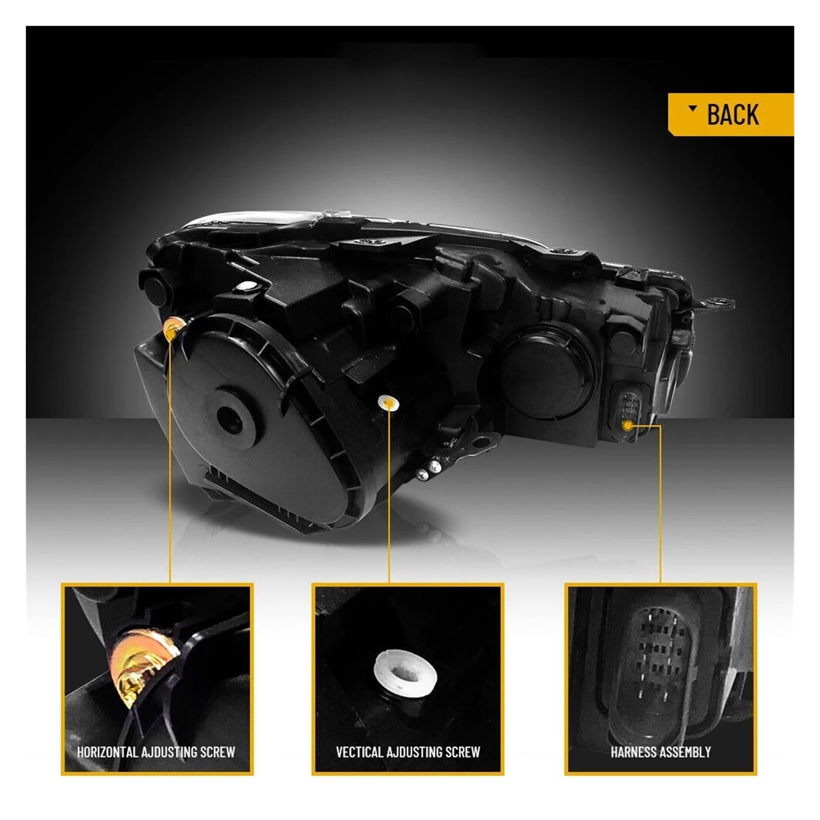 Archaic LED Frontscheinwerfer für VW für Golf 6 2010 2011-2014 Tuning Tagfahrlicht Bi Xenon Projektor Paar Scheinwerfer für Auto (RHD with Demon Eye 1 Paar)
