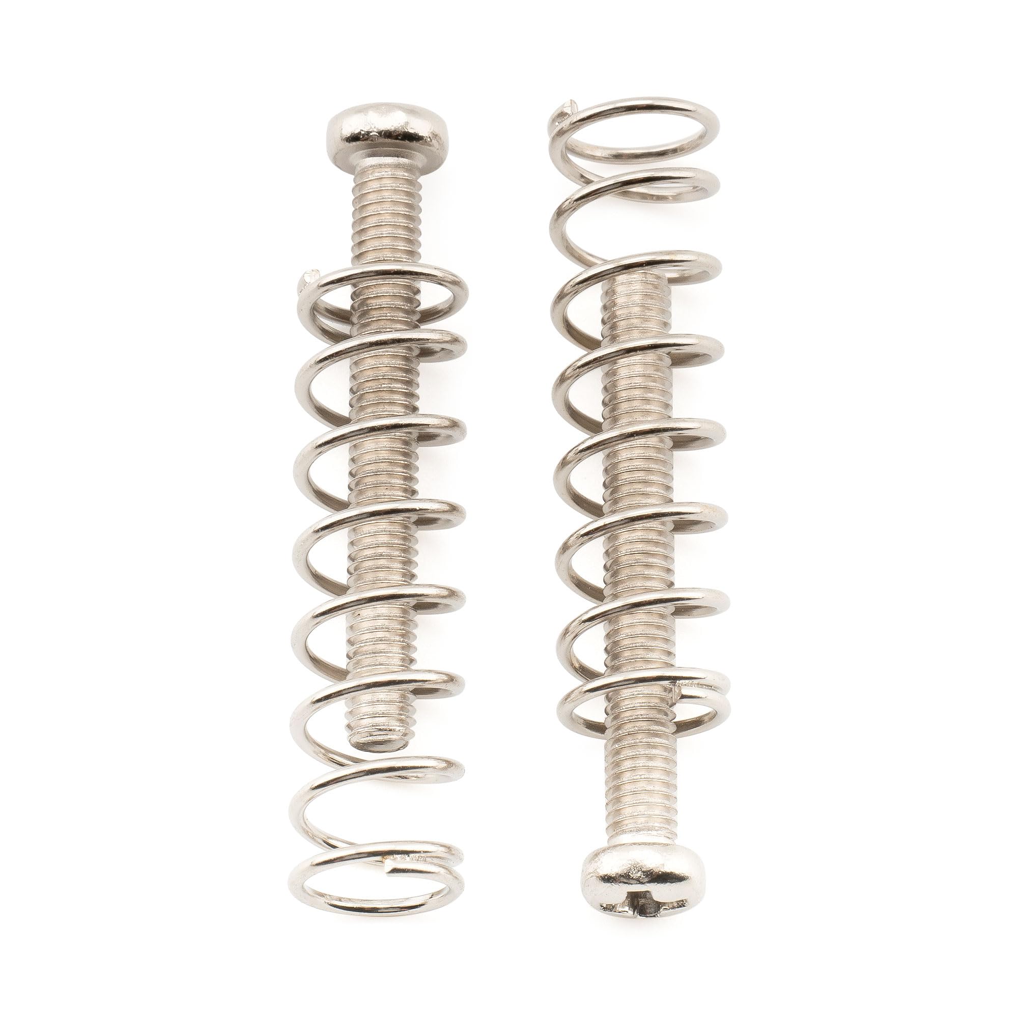 Musiclily Pro M3x25mm Pan Head Humbucker Pickup Mounting Screws and Steel Springs Set for Import Electric Guitar Nickel (Set of 6) - Image 3