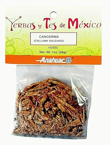 12 BOLSAS ANAHUAC CANCERINA HIERBAS MEXICANAS Peso neto 1 oz 28g