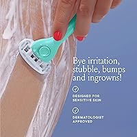 Vista 5 de Billie Kit de afeitado para mujer - Maquinilla de afeitar + 4 repuestos de maquinilla de afeitar de 5 hojas + soporte magnético - Minty