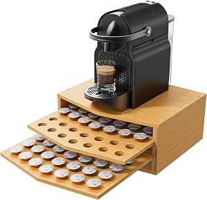Wdmiya Support Pour Capsules à Café Nespresso Rotatif Distributeur Pour 40 Pièces Porte Capsules Nespresso Original 360 Degrés Rotable Rangement