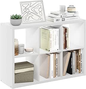 Furinno Cubicle open rug decoratieve kubus opbergorganizer, 6-kubus, wit