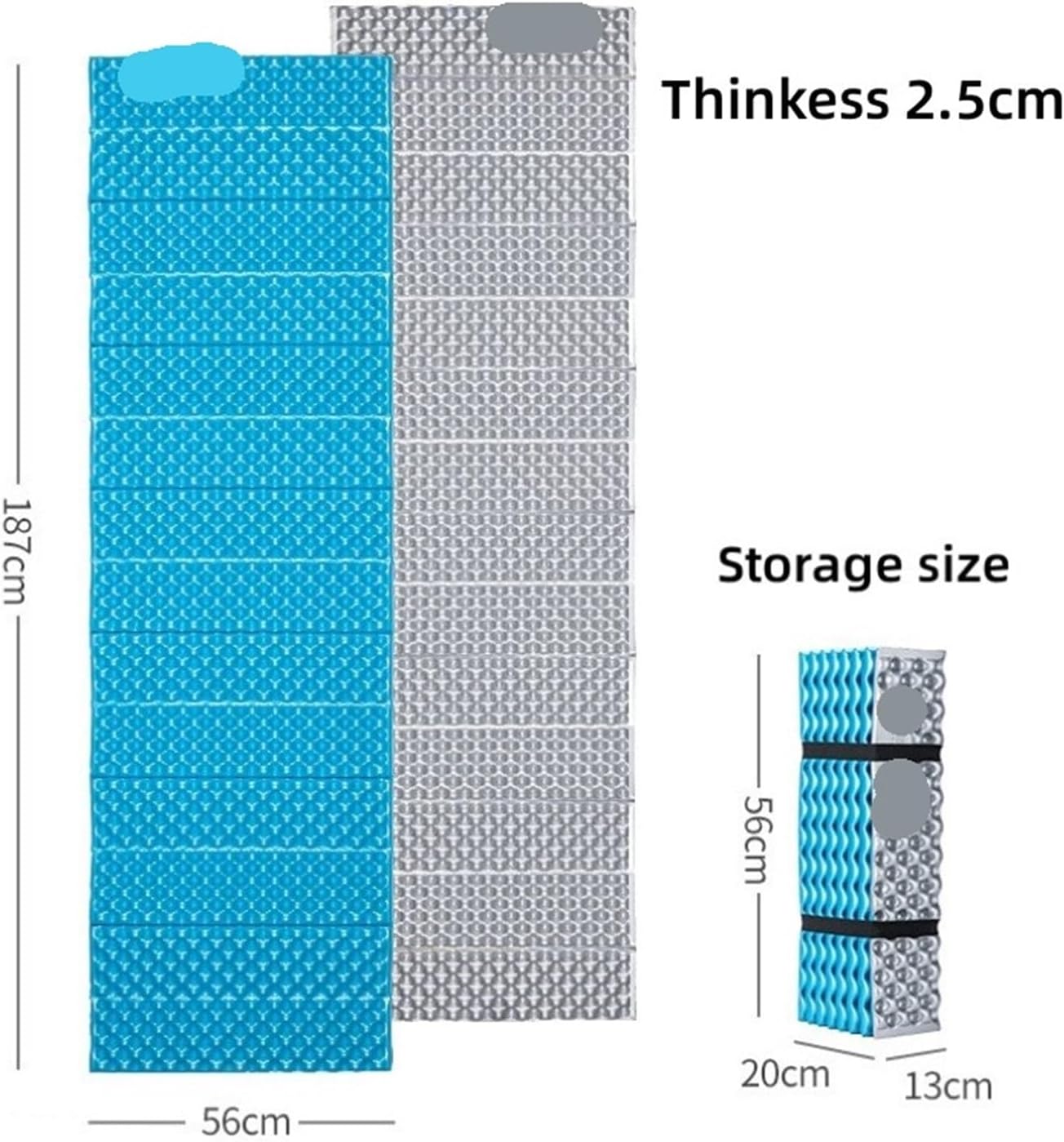 Aluminium Sleeping Mat Outdoor Ultralight Folding Aluminum Film Thickened Camping Tent Sleeping Pad Egg Nest Mattress