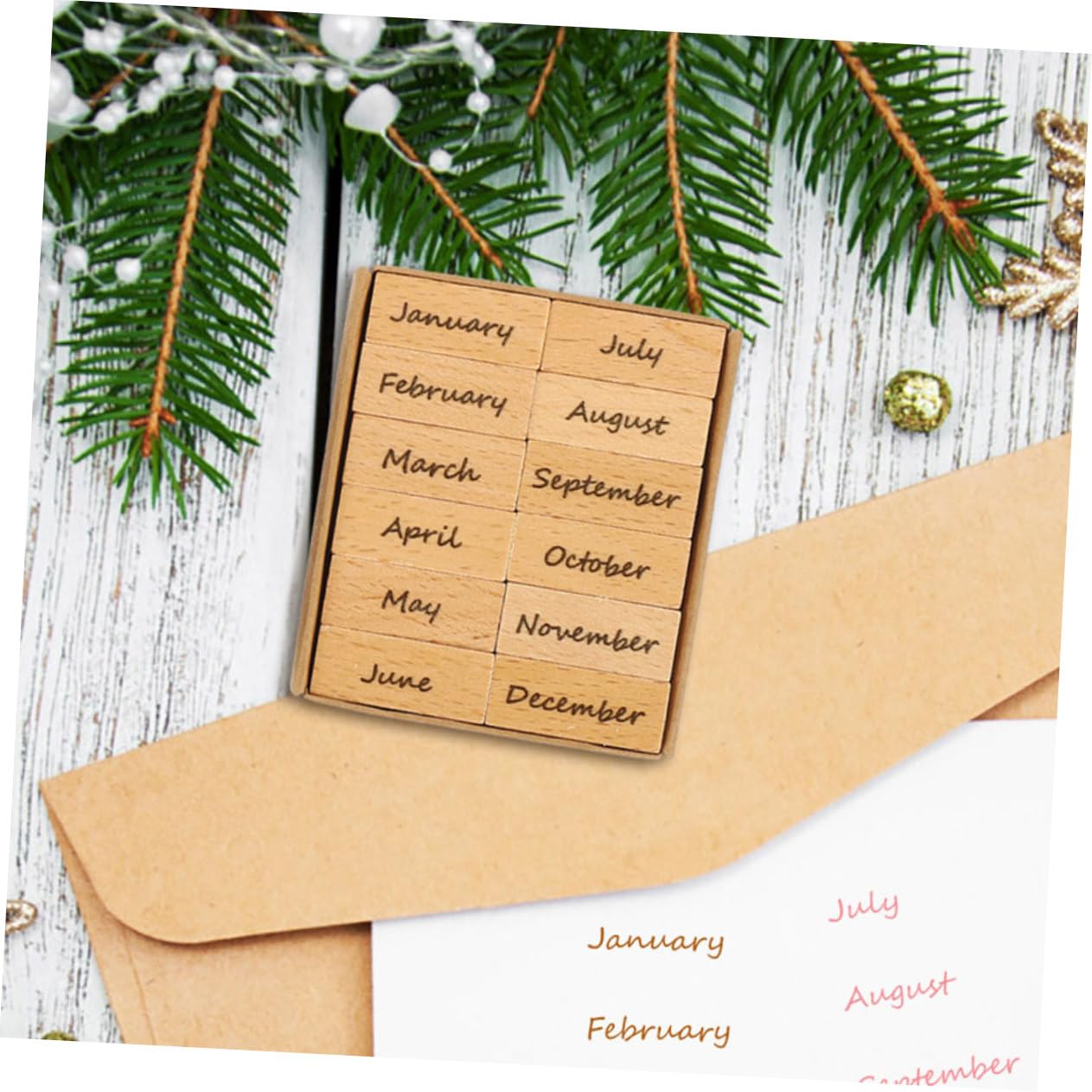 ARTIBETTER 10 Set Sigillo Digitale in Legno Data Francobolli Timbri Del Diart Timbro Pianificatore Timbro Numerico Fai -da -te Fribri Per Il Journaling Mini Gomma Da Cancellare