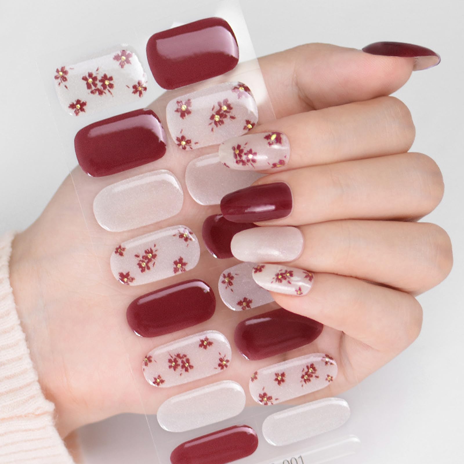 Quick Dry Gel Art Decals Using Lamp for Manicure Durability Semi Cured Cream Unguis Stickers