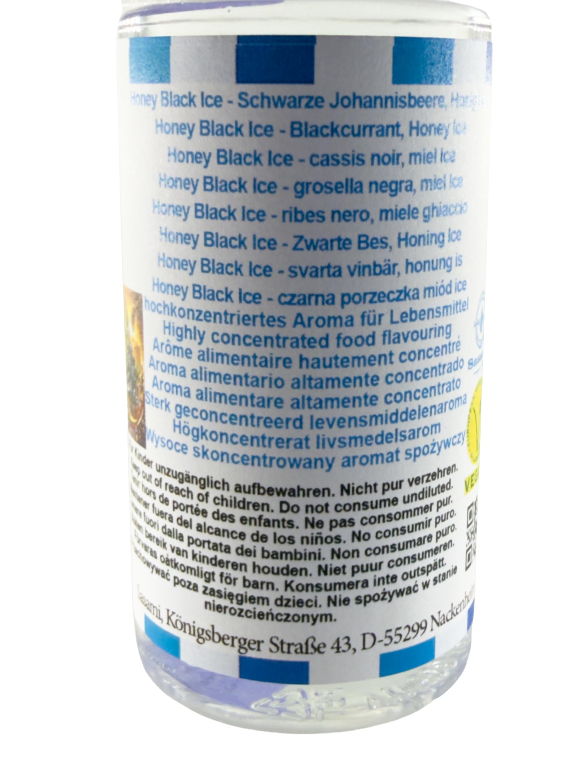 Honey Black Ice - ribes nero, miele ghiaccio aroma concentrato - vegano - Sasami - 100ml