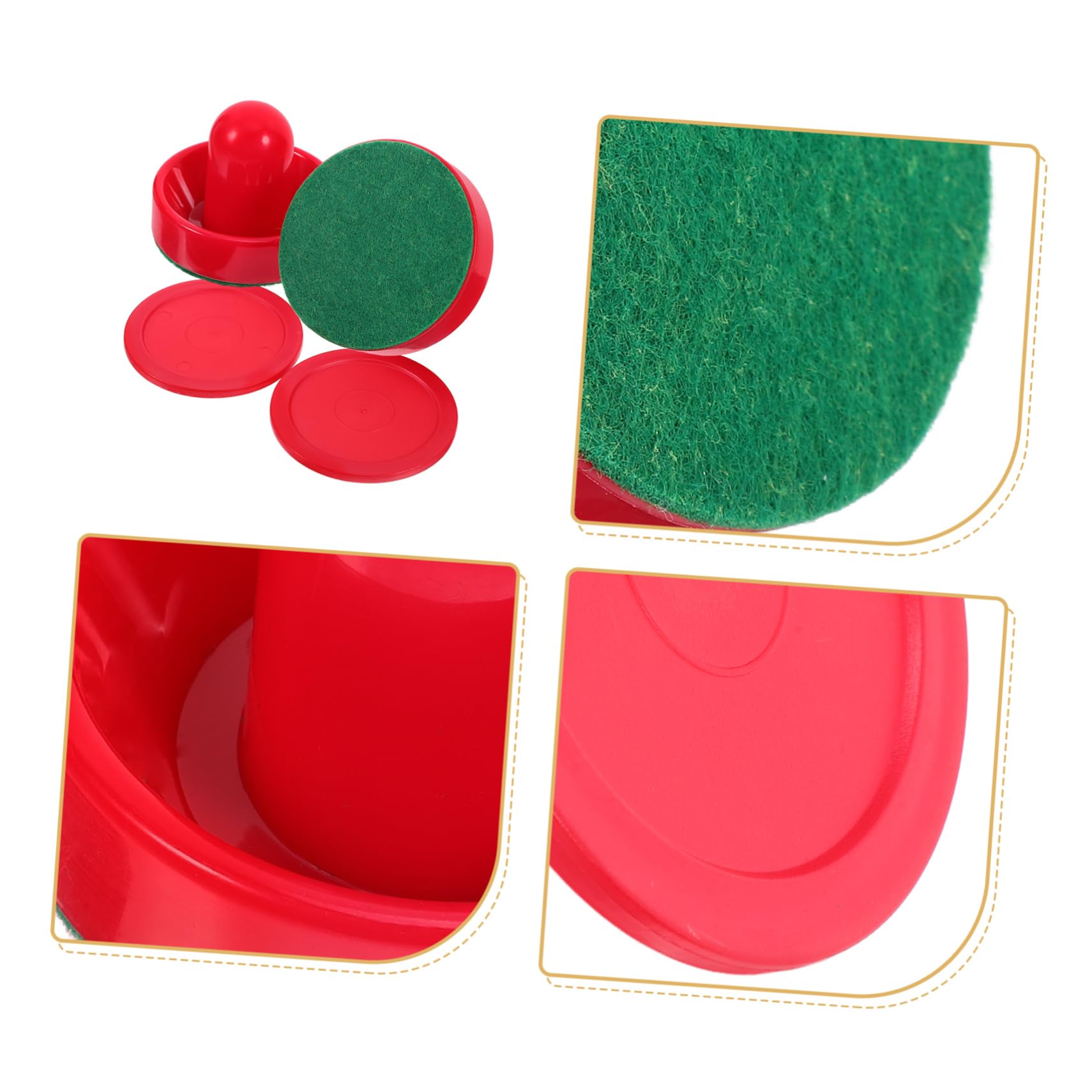 Set di 3 racchette da hockey e racchette per uso domestico, hockey su ghiaccio, cursore da tavolo per hockey su ghiaccio, in plastica, divertente hockey