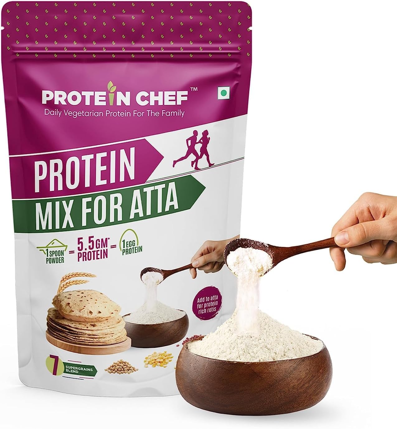 Verem Protein Mix for Atta 500g Mix into Flour to Make