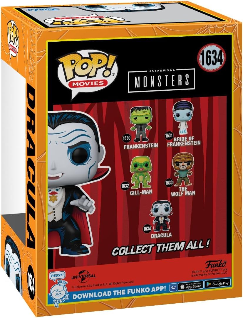 POP Movies: Universal Monsters - Dracula Funko Vinyl Figure (Bundled with  Compatible Box Protector Case) Multicolored 3.75 inches : Amazon.sg: Toys