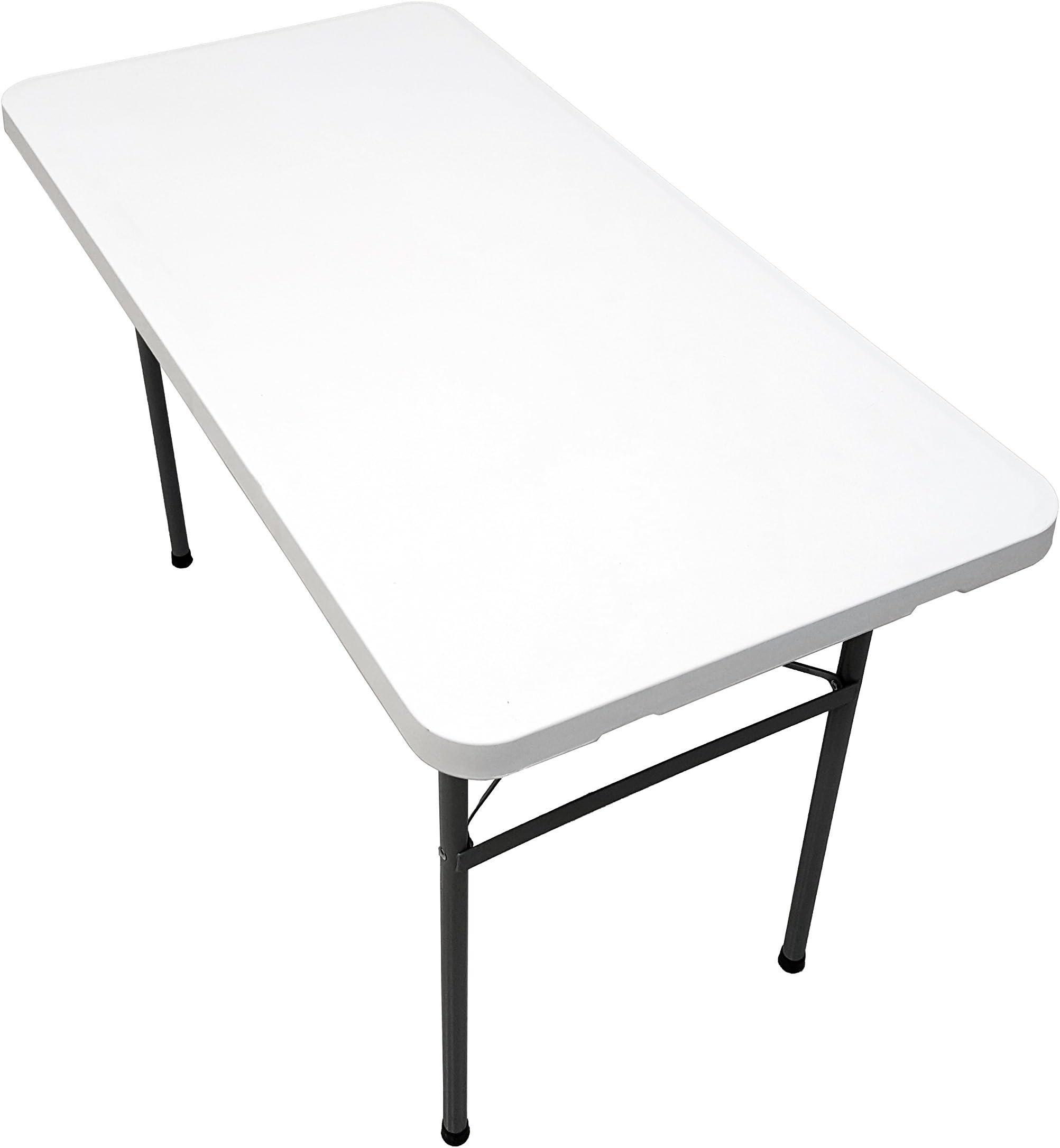 UNIWARE FT2006 Heavy Duty Rectangle Folding Table, 48 x 24 x 29 Inch, Large, White