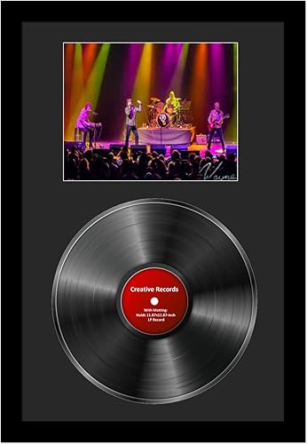 Creative Picture Frames Marco de concierto de fotos de 8.0 x 10.0in con pantallas de estera negra, 33 vinilos LP