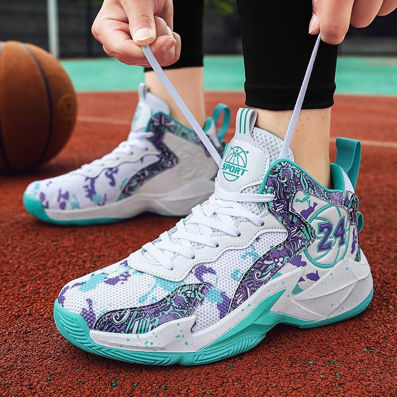 Women Basketball Shoes Fashion Lightweight Sport Sneakers | Breathable Upper, High Top, Non Slip Durable