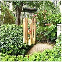 COLMO Wind Chimes Outdoor,Metal Wind Chime for Yard Garden Outdoor Living Chime Best Gift,Chinese Traditional Retro with Soothing Ringtones Memorial Wind24" Gold