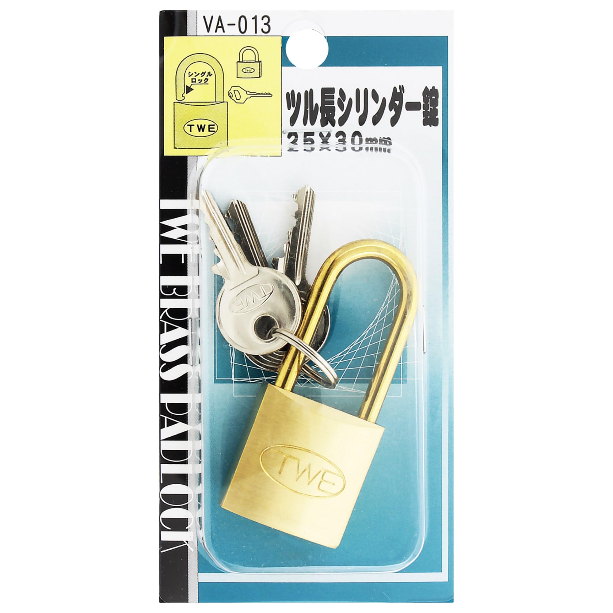 Amazon | 和気産業(Waki Sangyo) TWE ツル長シリンダー錠 バック