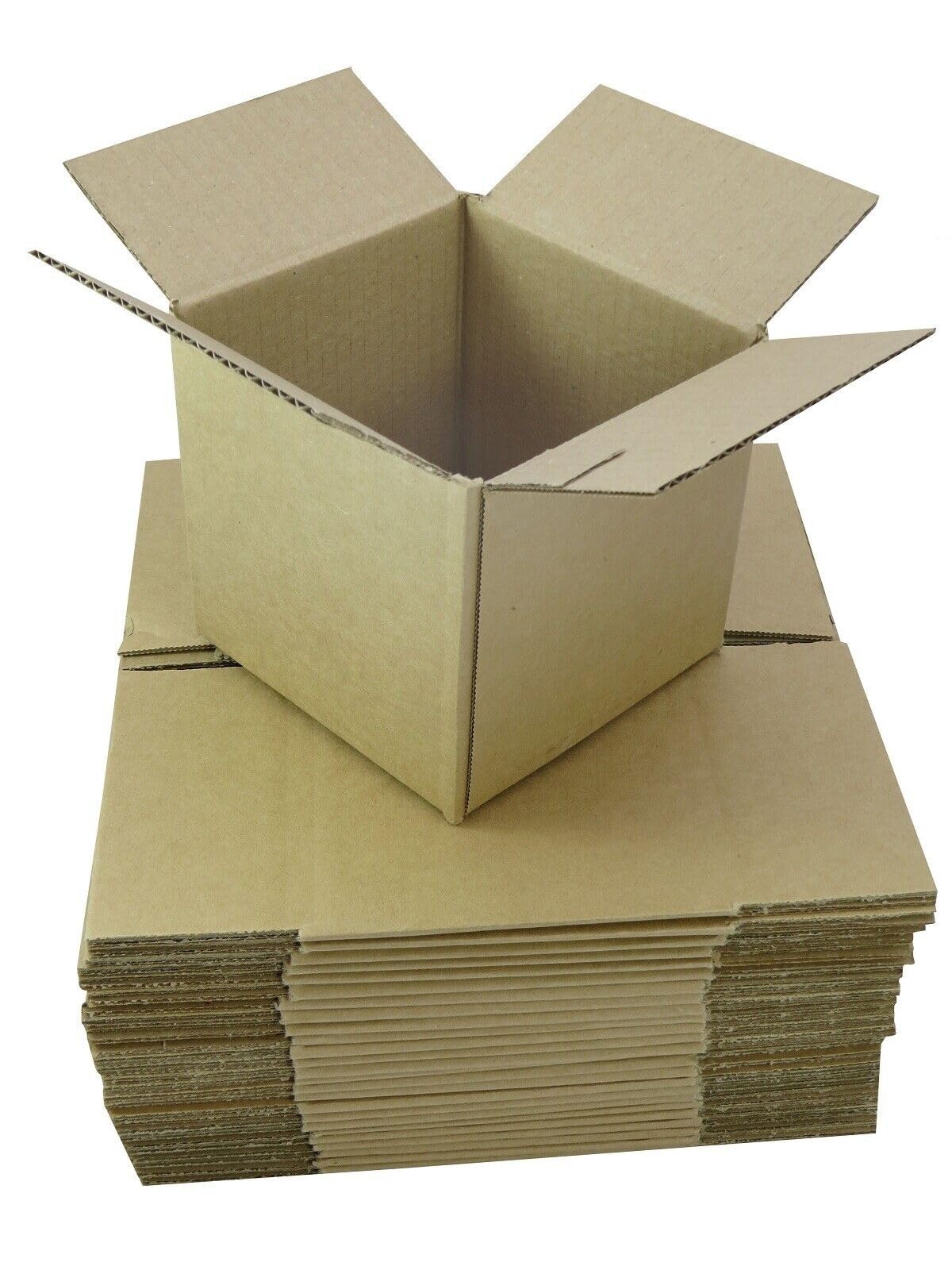 Sunrise Packaging Kraft 25 X Cube Mailing Boxes For Crafts And Diy Projects | Ecofriendly And Reusable | Gift Packaging Shipping Storage Postal Parcel Cardboard Boxes (3X3x3"/75X75x75mm)