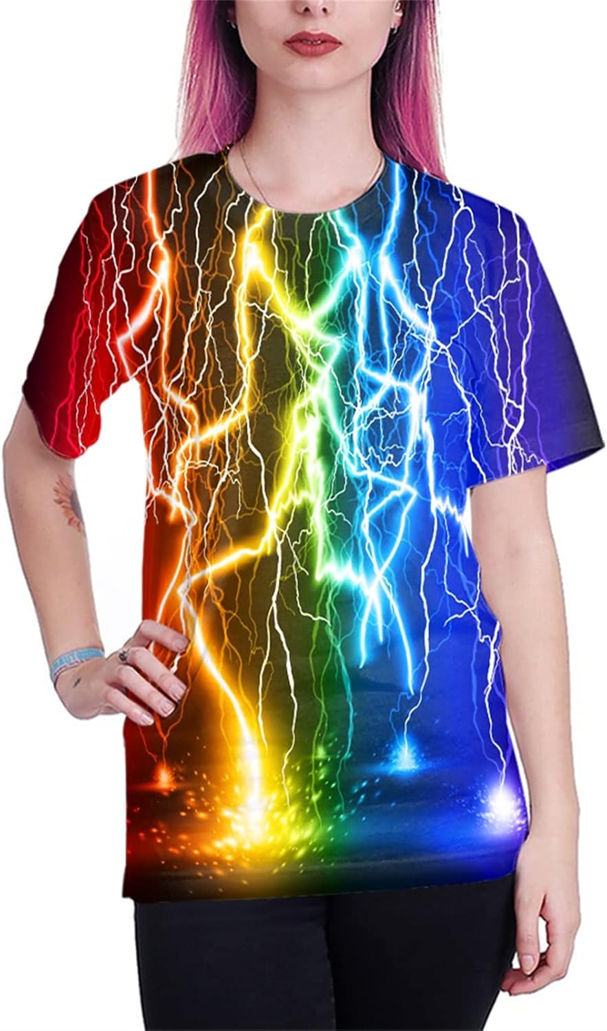 Yasswete Mens Womens Graphic T-Shirts Unisex 3D Printed Short Sleeve Shirts Tops - Image 5