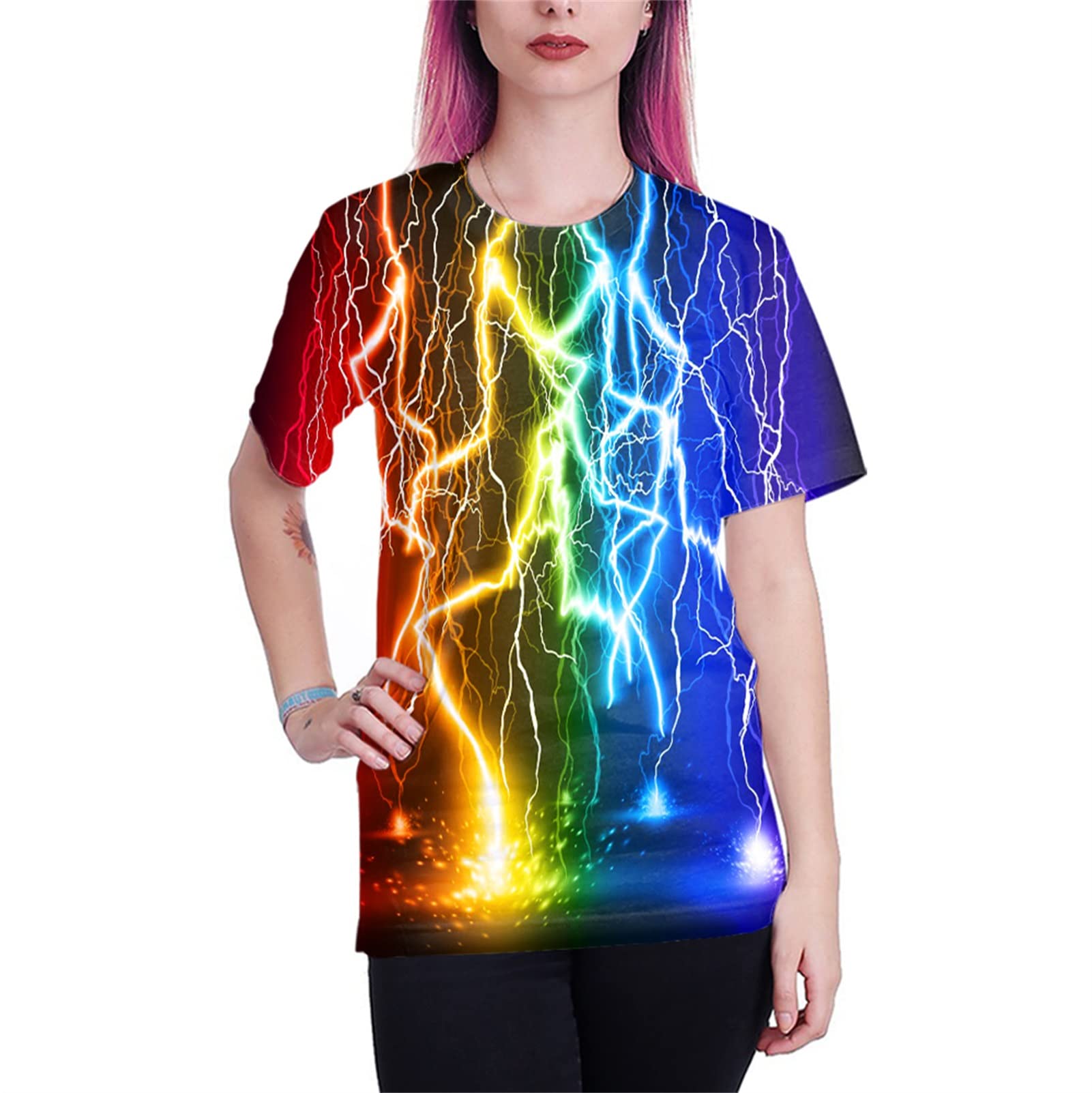 Yasswete Mens Womens Graphic T-Shirts Unisex 3D Printed Short Sleeve Shirts Tops product thumbnail 7